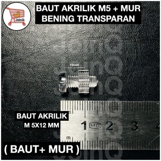 Jual Baut Akrilik M Mur Akrilik M X Hingga M X Bening Transparan