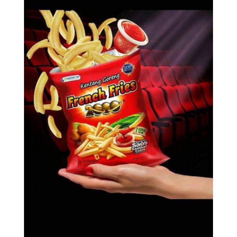 Jual French Fries Kentang Goreng Saos Sambel Colek Cemilan Murah