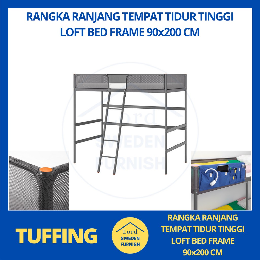 Jual Tuffing Rangka Ranjang Tempat Tidur Tinggi Loft Bed Frame X