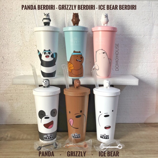 Jual Miniso Tumbler We Bare Bears Ml Shopee Indonesia