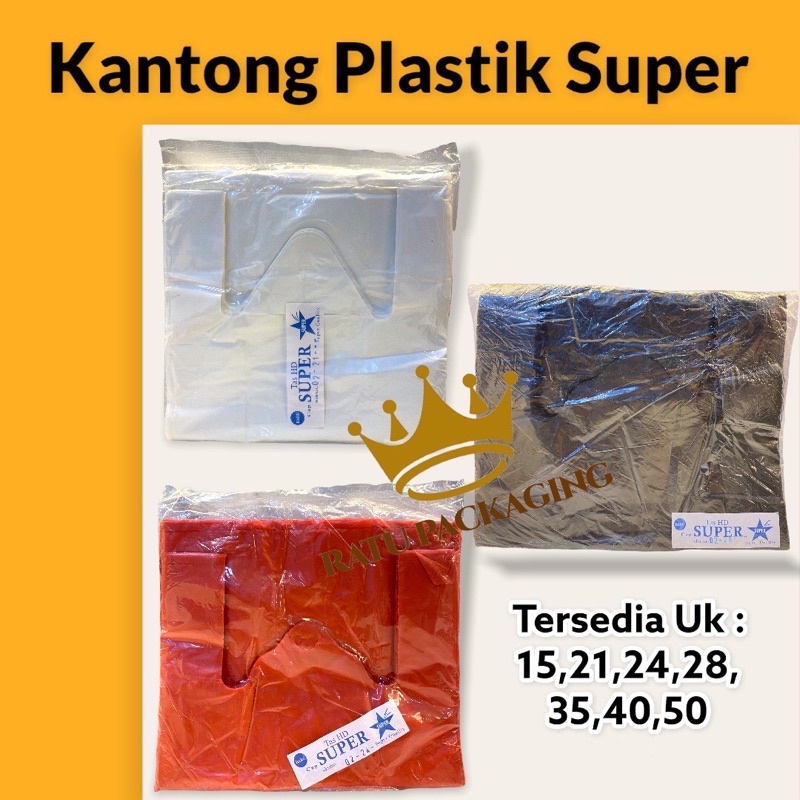 Jual RATU Kantong Kresek Plastik Warna Ukuran 15 21 24 28 35 Kantung