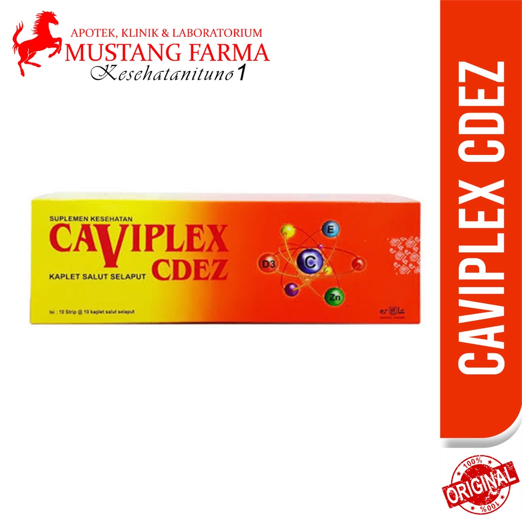 Jual Caviplex Cdez Suplemen Vitamin Zinc Daya Tahan Tubuh Isi