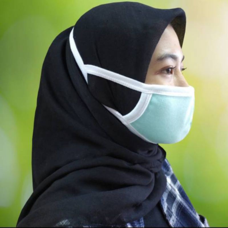 Jual Masker Kain Ply Hijab Kain Anti Alergy Ber Sni Min Order Pcs