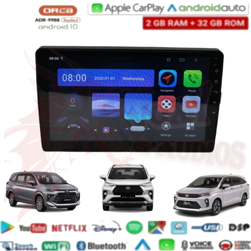 Jual Head Unit Android Orca Carplay Avanza Xenia Veloz Up