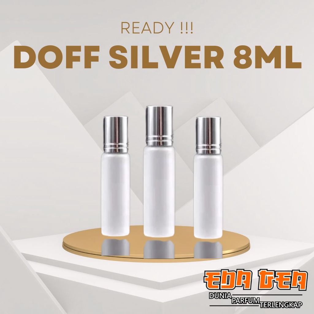 Jual Botol Parfum Doff Silver Ml Botol Roll On Perlusin Shopee Indonesia