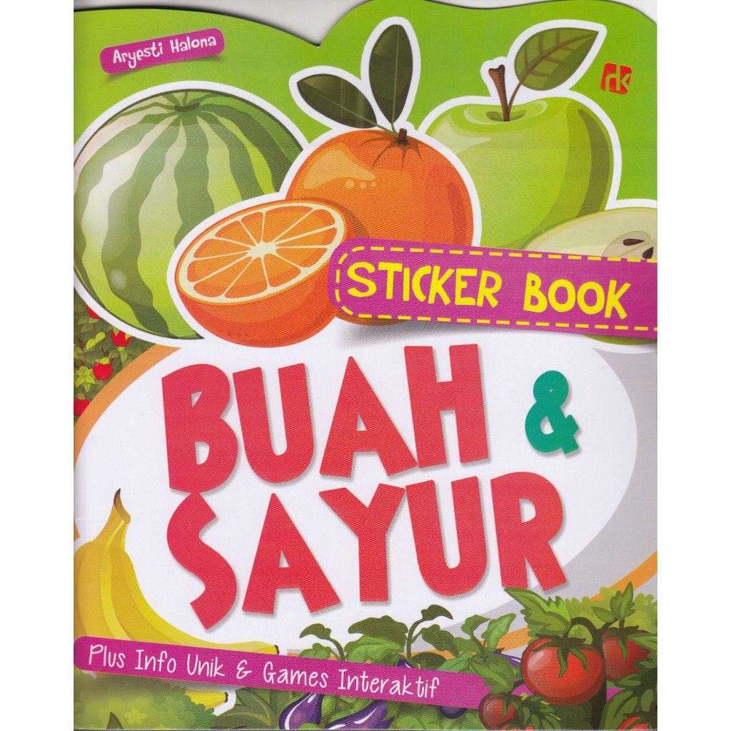 Jual Sticker Book Buah Sayur Aryesti Halona Ruang Kata Shopee