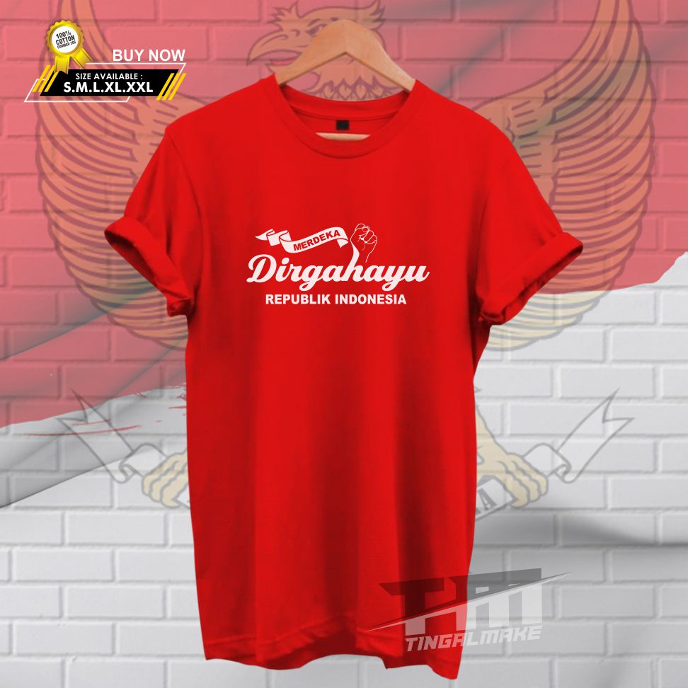 Jual K05 Dirgahayu Republik Indonesia Baju Kemerdekaan Kaos