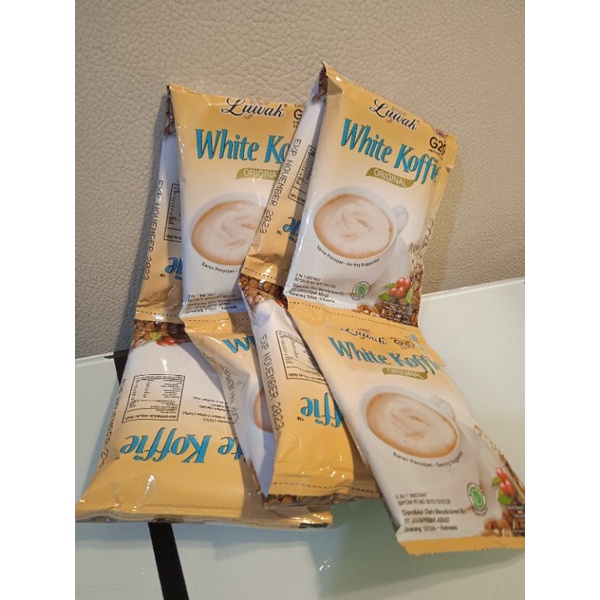 Jual Luwak White Koffie Coffee Kopi Instan Renceng Renteng Gr