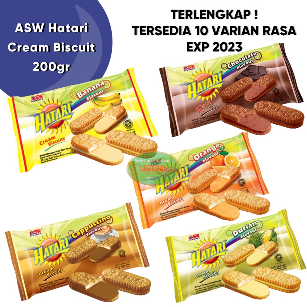 Jual Terlengkap Asw Hatari Biskuit Cream Gr Rasa Bon Bon Durian