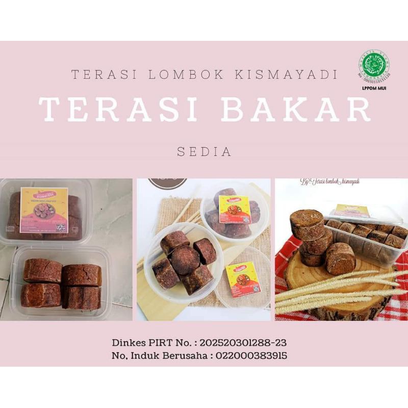 Jual TERASI LOMBOK BAKAR Terasi Bakar Kismayadi 250gr Shopee Indonesia