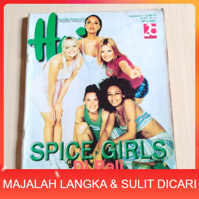 Jual Majalah HAI No 17 Mei 1997 SPICE GIRL RARE ITEM PIN UP Langka