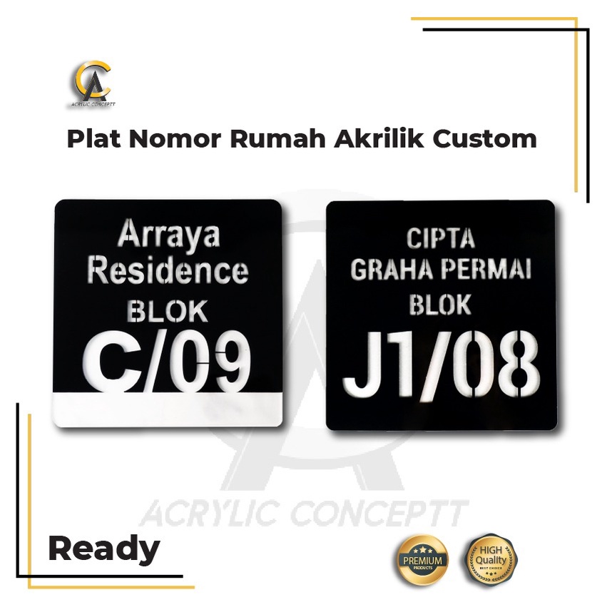 Jual Plat Rumah Murah Potrait Plat Nomor Rumah Akrilik Plat Rumah