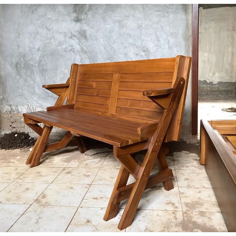 Yuk Beli KURSI MAGIC OUTDOOR JATI KURSI GARDEN BANGKU LIPAT FURNITURE