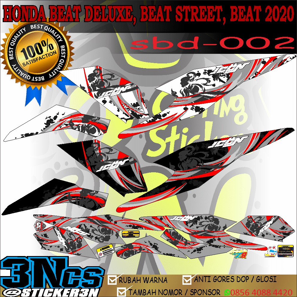 Jual Sticker Adi Putro Honda Beat Deluxe Striping Adi Putro Honda Beat