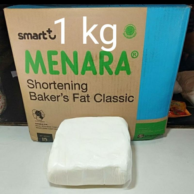 Jual Shortening Mentega Putih Menara 1 Kg REPACK Shopee Indonesia