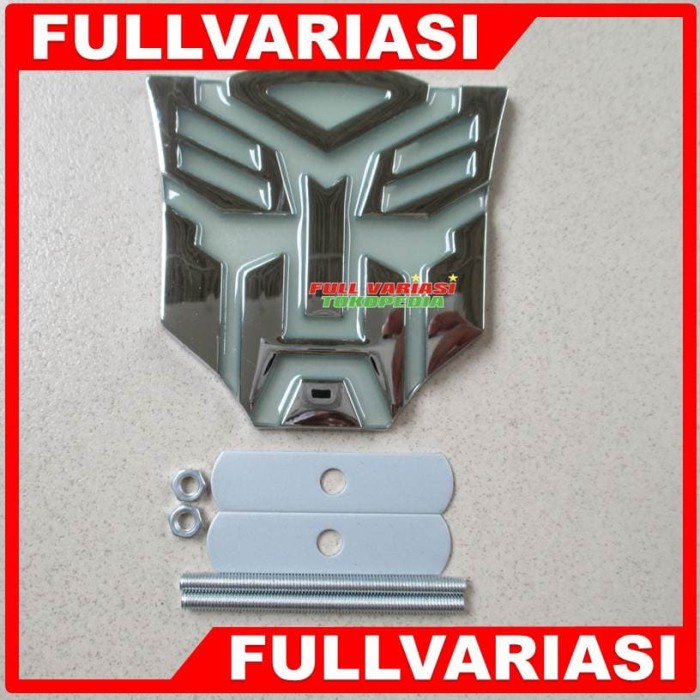 Jual Emblem Transformer Autobots Big Size Glow In The Dark Logam Metal