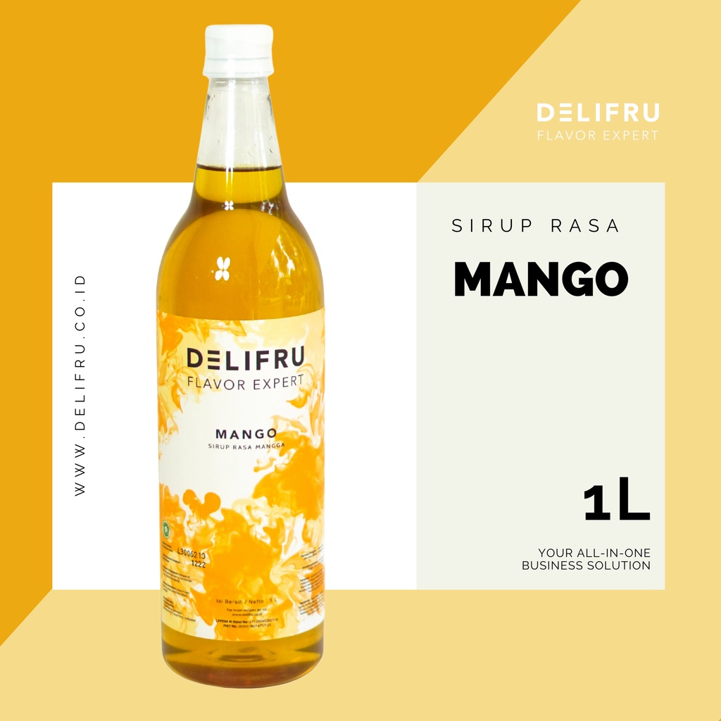 Jual Mango Syrup Delifru Liter Sirup Mangga Premium Shopee Indonesia