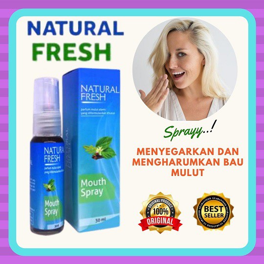 Jual Pengharum Mulut NATURAL FRESH Penyegar Mulut Parfum Bau Mul Dan