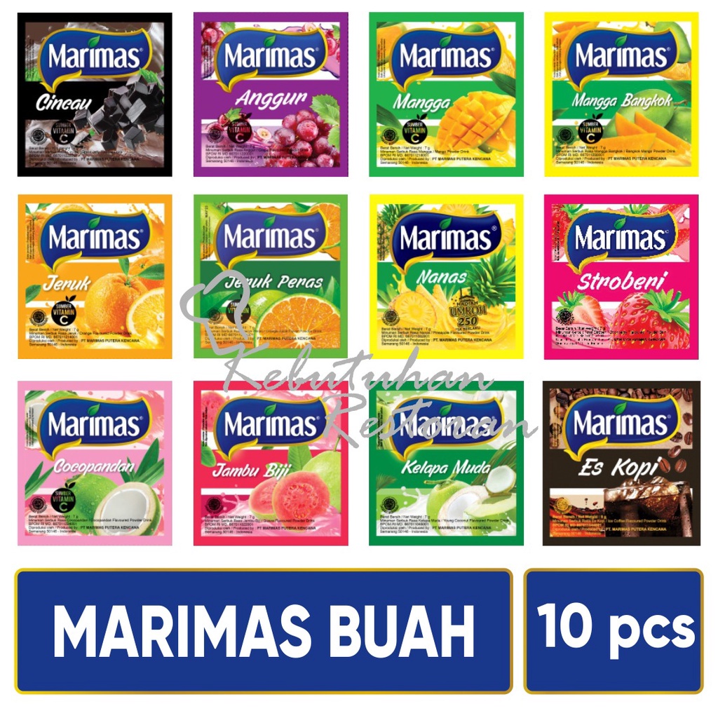 Jual Marimas Minuman Instant Serbuk Aneka Rasa Renceng Sachet