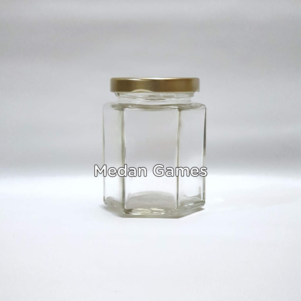 Jual Toples Jar Botol Kaca Hexagonal 160ml 180 Ml 190ml Baru Murah