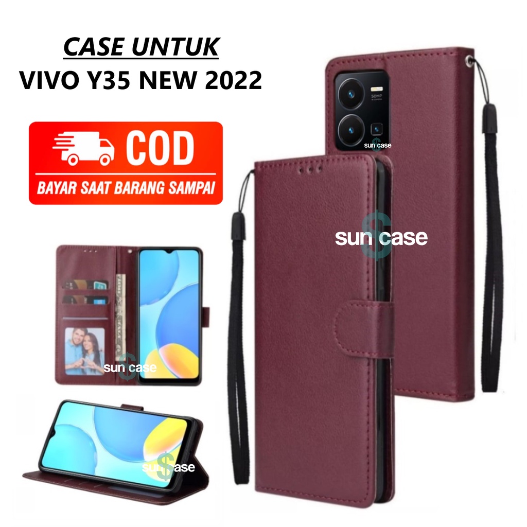 Jual Casing Vivo Y New Model Flip Buka Tutup Case Kulit Ada