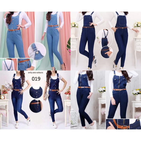 Jual Jumpsuit Jeans Wanita Baju Kodok Wanita Overall Denim Celana