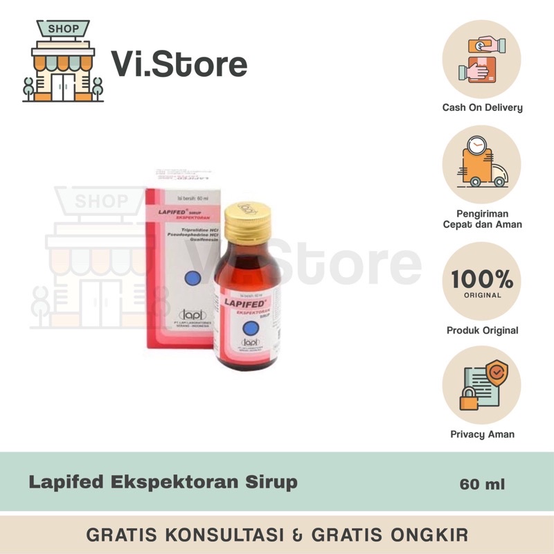 Jual Lapifed Ekspektoran Sirup 60ml Shopee Indonesia