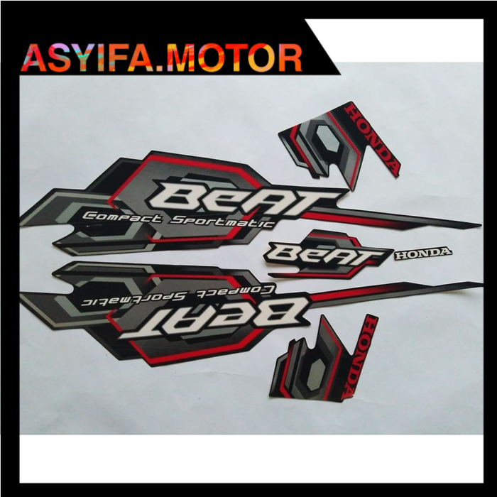 Jual Stiker Striping Honda Beat Compact Sportmatic 2008 Hitam Shopee