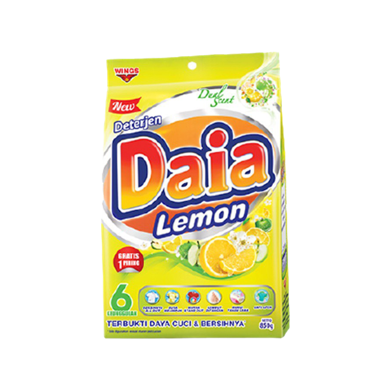 Jual Daia Deterjen Bubuk Lemon Gr Shopee Indonesia