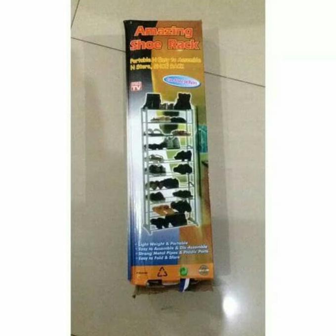 Jual Rak Sepatu Rak Hijab Shoe Rack Amazing Shoe Rack Putih