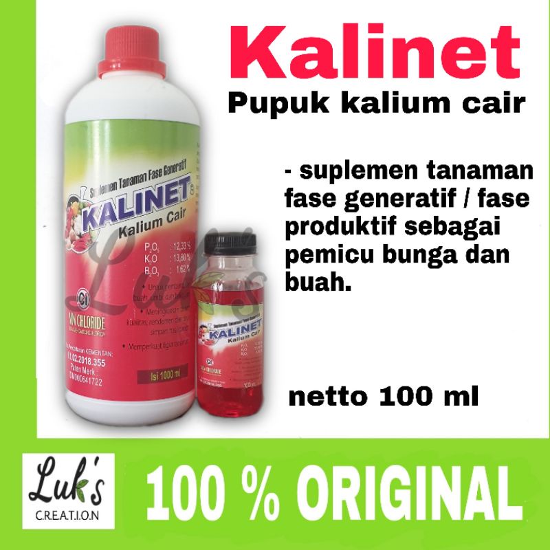 Jual Kalinet Pupuk Kalium Cair Pemicu Buah Dan Bunga Fase Generatif