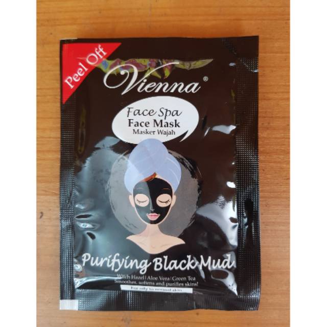 Jual VIENNA FACE MASK BLACK MUD 15ML Shopee Indonesia