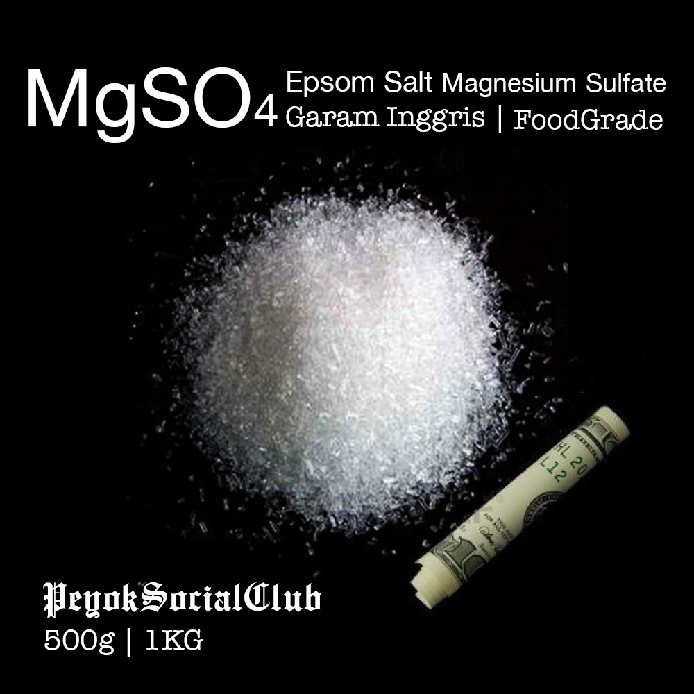 Jual Epsom Salt Food Grade Mgso Magnesium Sulfate Garam Inggris