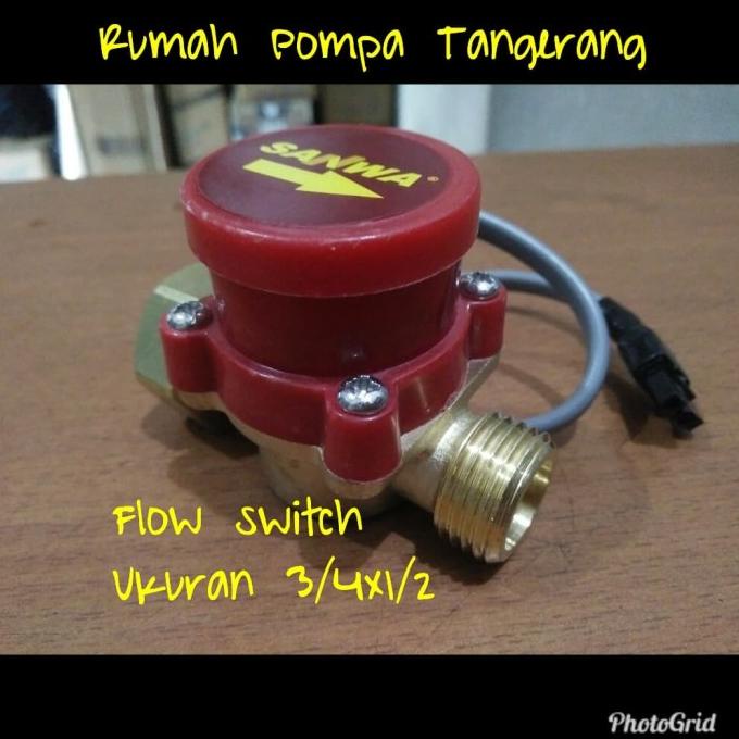 Jual Water Flow Switch Otomatis Pompa Dorong Merk Sanwa Ukuran 3 4 X1 2