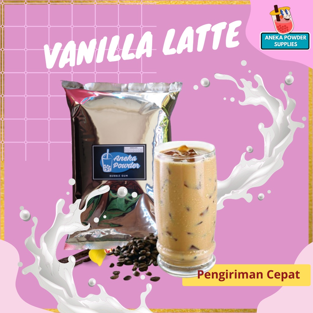 Jual Bubuk Minuman Rasa Vanilla Latte 1 Kg Serbuk Powder Boba Vanilla