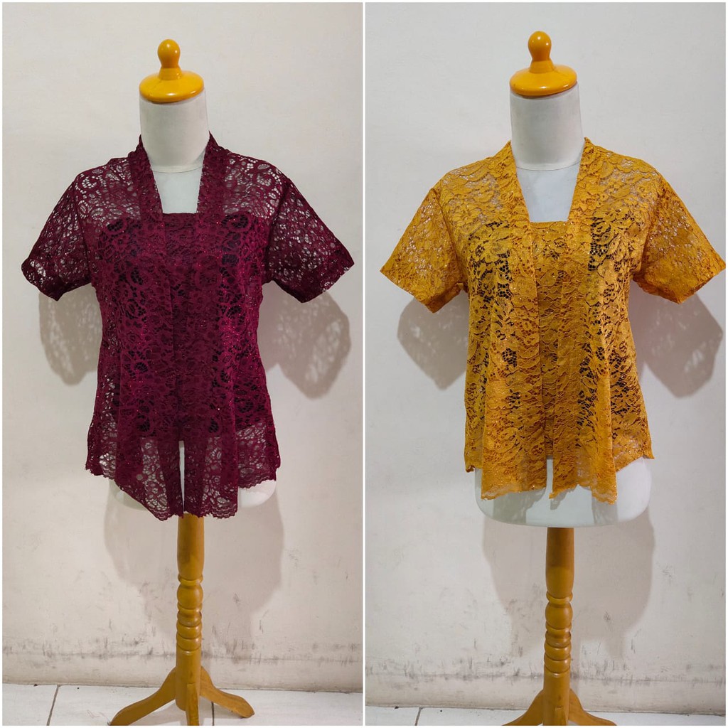 Jual Atasan Kebaya Kutubaru Brukat Torso Werlina Wanita Shopee Indonesia