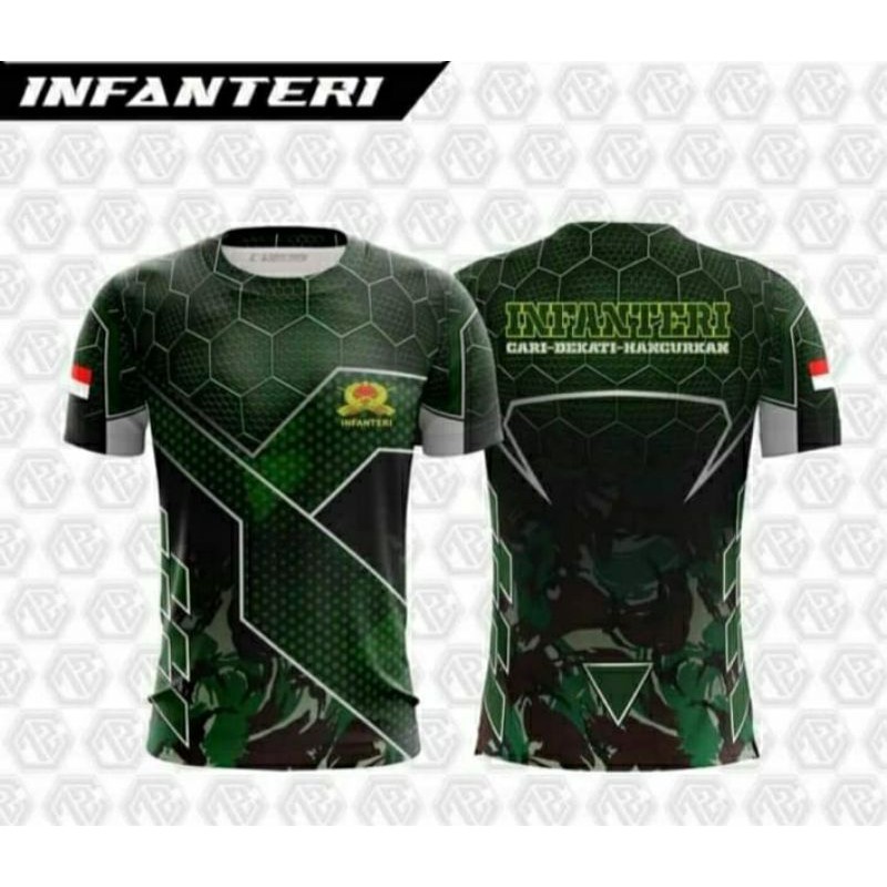 Jual Kaos Jersey Army Bahan Drifit Premium Double Printing Shopee