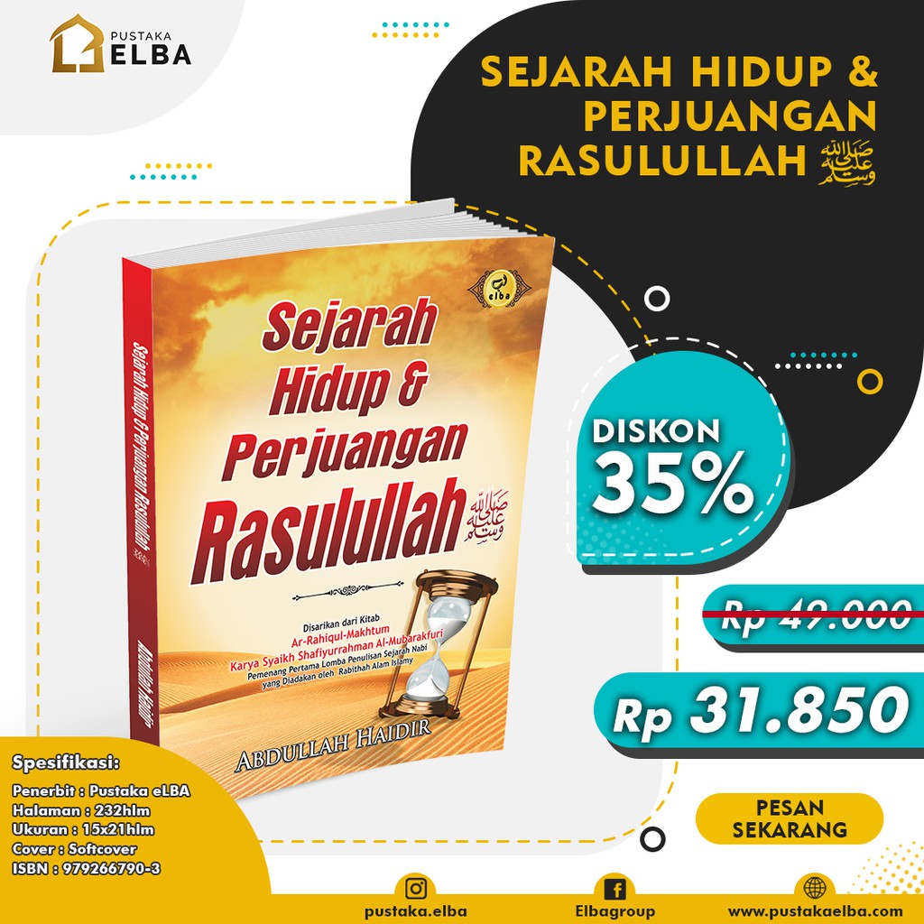 Jual Buku Sejarah Hidup Perjuangan Rasulullah Saw Buku Islami Sunnah