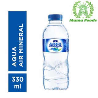 Jual Air Mineral AQUA Mini 330ml Kemasan Botol Kecil 1 Kardus Isi 24