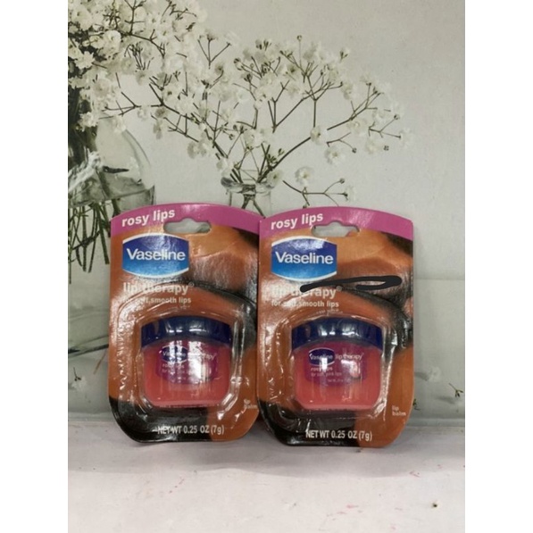 Jual Vaseline Lip Therapy Rosy Lips Merah Original Shopee Indonesia