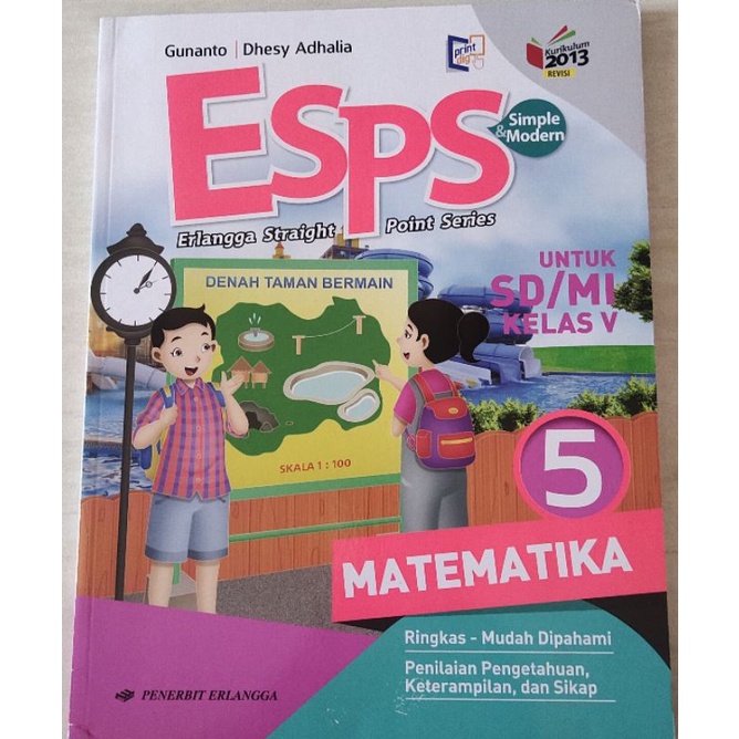 Jual BUKU ESPS MATEMATIKA KELAS 5 ERLANGGA Shopee Indonesia