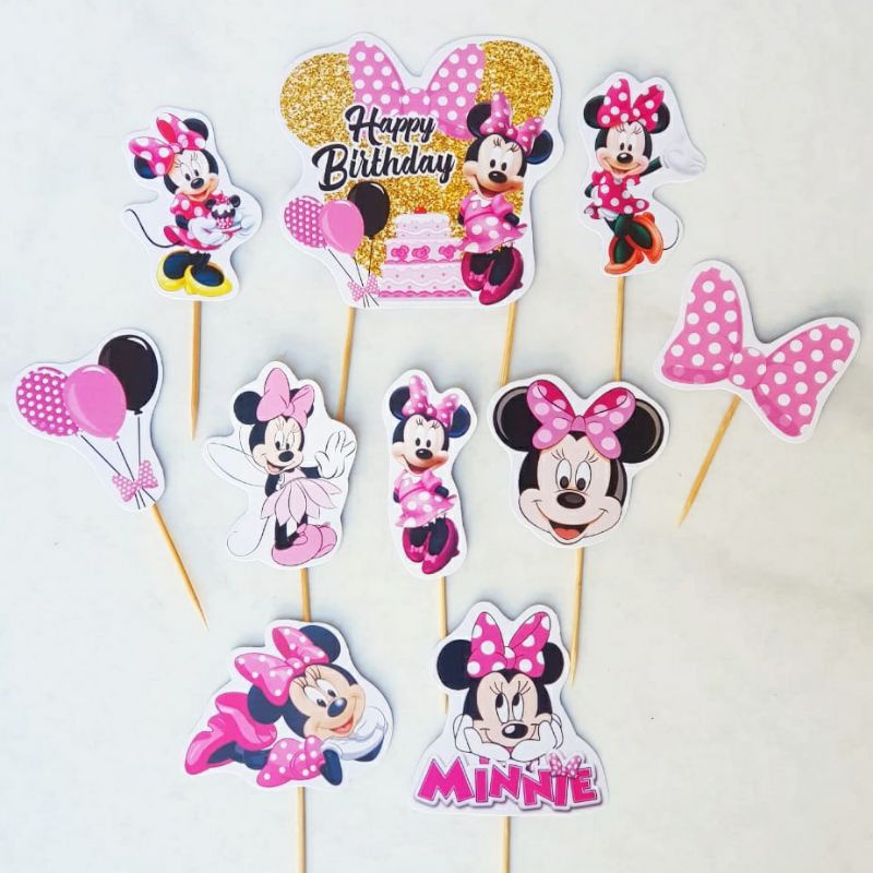 Jual Ready Cake Topper Cake Topper Minnie Mouse Mini Mouse