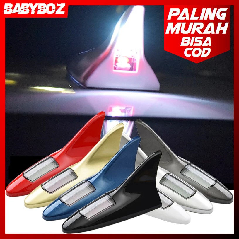 Jual Vigoacme Shark Fin Lampu Antena Mobil Led Rgb Tenaga Surya Panel