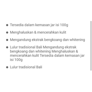 Jual Herborist Lulur Tradisional Bali Bengkoang G Shopee Indonesia