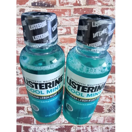 Jual LISTERINE OBAT KUMUR ANTI BACTERI 100 ML COOL MINT Shopee Indonesia