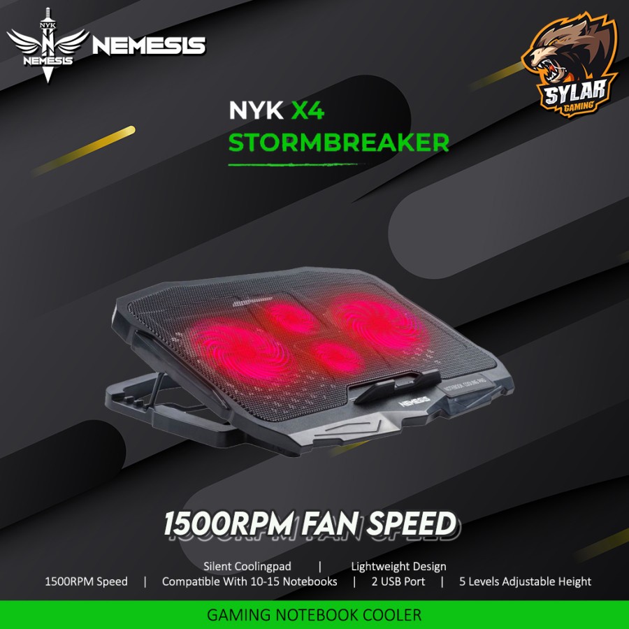 Jual Nyk Nemesis X Storm Breaker Gaming Cooling Pad Shopee Indonesia