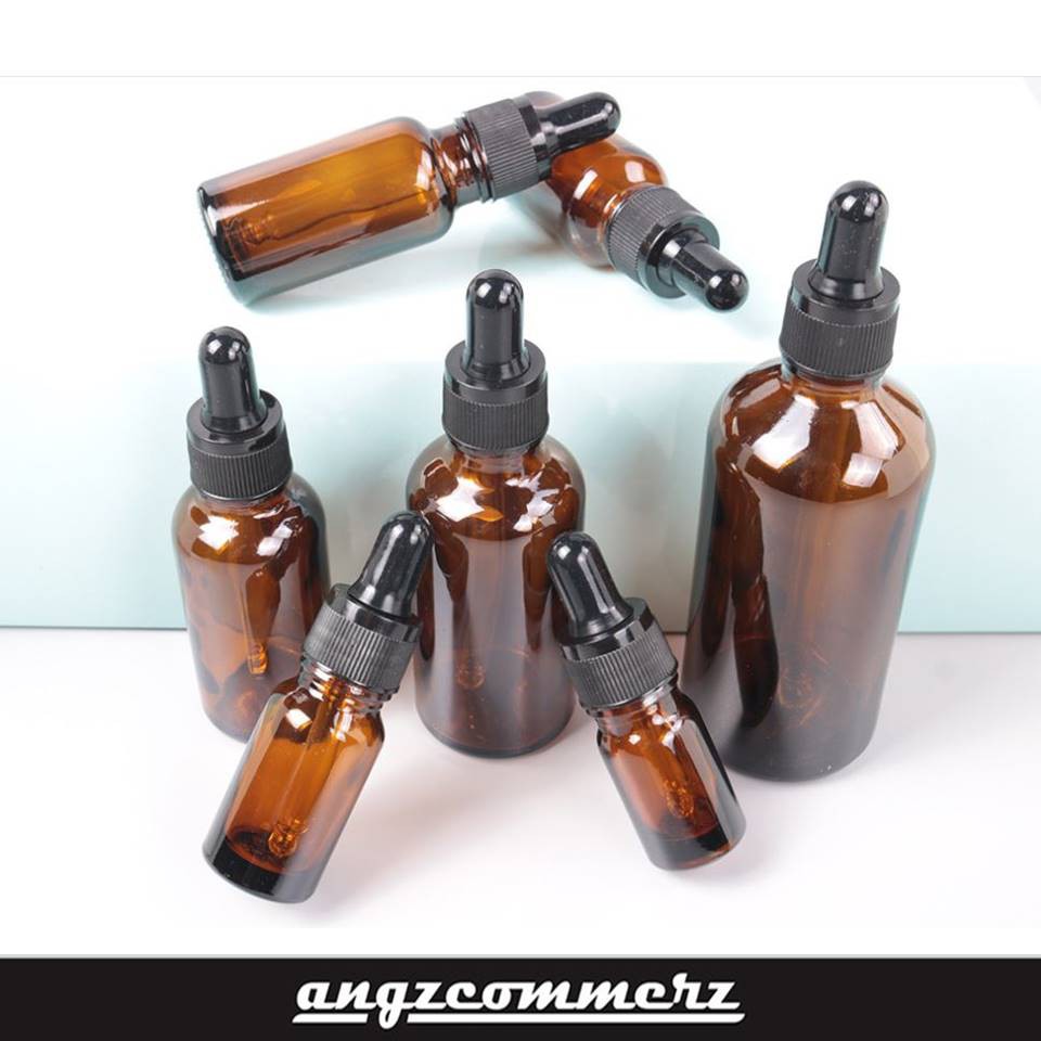 Jual BOTOL SERUM KACA TEBAL COKLAT VAPE VAPOR AMBER PIPET 5ML GLASS