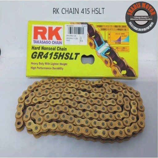 Jual Rantai Motor Merk RK Takasago Chain Ukuran 415 HSLT Panjang 130