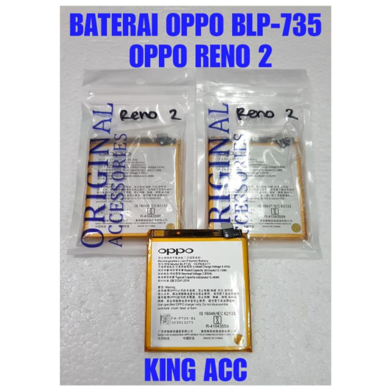 Jual Baterai Batre Battery Oppo Reno Blp Blp Blp Original