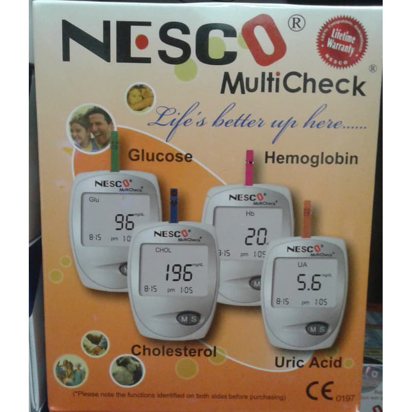 Jual Nesco Gcu Multi Check Alat Cek Gula Darah Asam Urat Dan Kolestrol